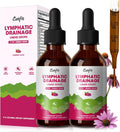 Lymphatic Drainage Drops Supplements,Lymph Support, Fluid Retention 4 Fl Oz | Echinacea,Elderberry,Cleavers, Red Clover Herb for Cleanse & Detox, Liver Health, Immune Support, Vegan, Non-Gmo,Raspberry
