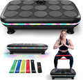 Vibration Plate Fitness Platform Exercise Machine Vibrating Shaking Full Body Shaker Workout Vibrate Stand Shake Board Sport for Weight Loss Fat Burner for Gym Home Office