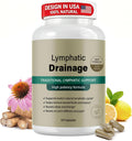 Lymphatic Drainage Supplements, Lymphatic Drainage Capsules for Immune Health & Fluid Balance – Natural Herbal with Echinacea, Dandelion & Burdock Root, Non-Gmo, Vegan, Gluten Free - 120 Capsules